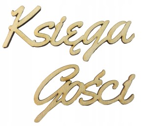 Ozdobne napisy drewniane na ślub na wesele dekoracje Księga Gości