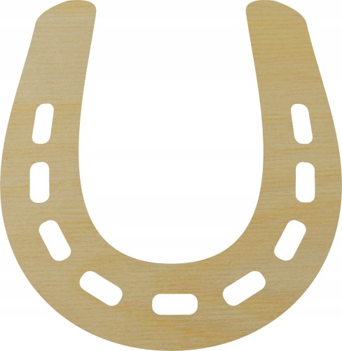 Podkowa z drewna dekor sklejka 3mm 15cm