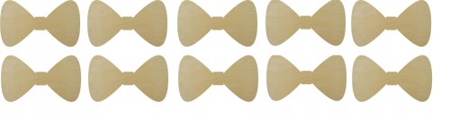 Kokardka z drewna 3 drewniany scrapki 3cm 10szt
