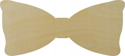 Kokardka z drewna 2 z drewniana ze sklejki 10cm