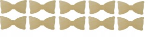 Kokardka z drewna 2 drewniany scrapki 3cm 10szt
