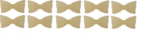 Kokardka z drewna 2 drewniany scrapki 3cm 10szt
