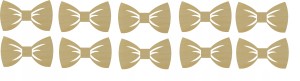 Kokardka z drewna 1 drewniany scrapki 3cm 10szt
