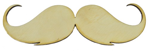 Drewniane wąsy moustache dekor 15cm