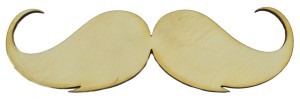 Drewniane wąsy moustache dekor 5cm
