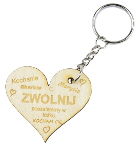 Brelok do kluczy z grawerem na prezent 5cm
