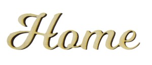 Znaczek drewniany literki HOME 5cm