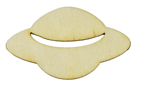 Drewniana ozdoba UFO 5cm