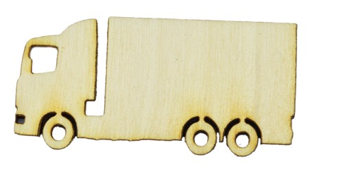 Drewniana ozdoba EKO CIĘŻARÓWKA 2 10cm