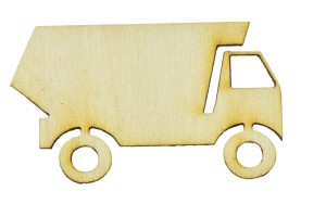Drewniane scrapki CIĘŻARÓWKA 10cm