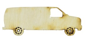 Drewniane scrapki VAN 5cm decoupage