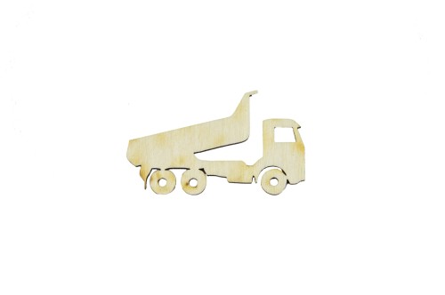 Drewniane scrapki CIĘŻARÓWKA 5cm ozdoba decoupage