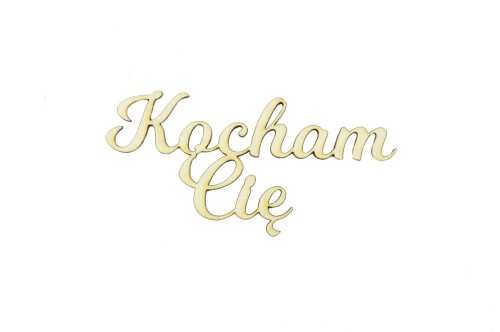 Drewniane ozdobne napisy na ślub na wesele dekoracje Kocham Cię