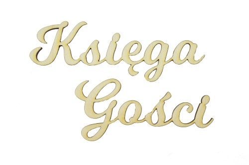 Napis ozdobny drewniany na ślub na wesele dekoracja Księga Gości