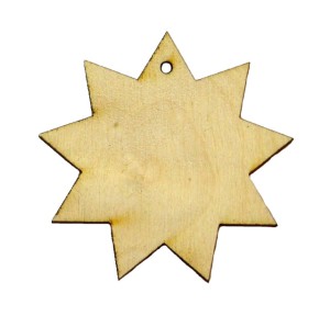 Gwiazda złożona z drewna scrapki święta 5cm