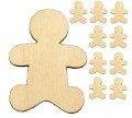 Pierniczek z drewna zawieszka święta 3cm 10szt