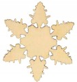 Śnieżynka z drewna zawieszka święta 3cm 10sztuk
