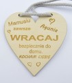ZAWIESZKA DO AUTA SAMOCHODU SERCE PLUS GRAWER IMIĘ