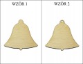 Dzwonek z drewna święta Decoupage 10szt 5cm