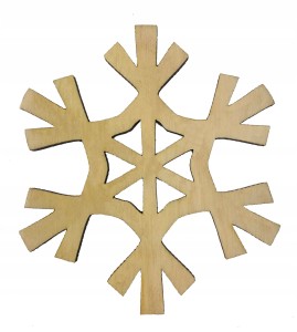 Śnieżynka drewniana decoupage święta sklejka 30cm
