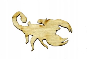 Skorpion EKO drewno sklejka decoupage scrapki 10cm