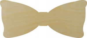 Ozdoba kokardka 2 dekor drewno sklejka 20cm