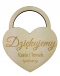 Grawerowane Podziękowanie na ślub dla gości i rodziców na wesele