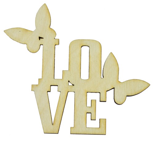 Drewniany napis LOVE sklejka scrapki literki 15cm