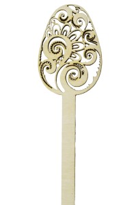 Topper Wielkanocny na patyku Jajko ażurowe pisanka Wielkanoc