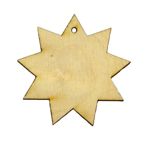 Gwiazda złożona z drewna scrapki święta 30cm