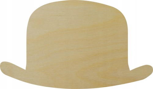 Kapelusz 1 z drewna DREWNIANY DUŻY 30cm