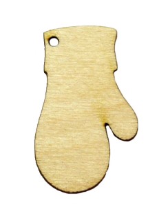 Rękawiczki sklejka scrapki EKO decoupage 10cm