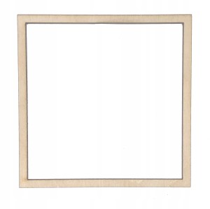 Drewniana obręcz baza do makram 25cm kwadrat