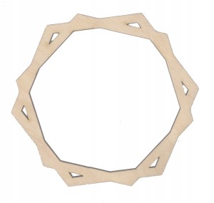 Drewniana obręcz baza do makram 40cm koło