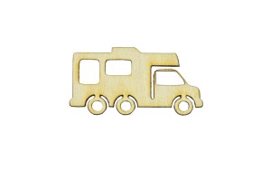 Drewniane scrapki CAMPER 30cm ozdoba decoupage