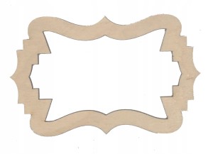 Drewniana obręcz baza do makram 30cm ramka vintage