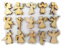 Mini dekoracje na Święta MIX Aniołki 100szt 2cm