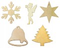 Choinki aniołki 5szt ozdoby Święta mix 5cm