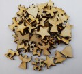Mini drewniane dekoracje na Święta MIX 60szt 1,5cm