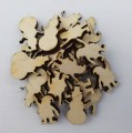 BAŁWAN MIKOŁAJ 24szt 12x2cm + 12x2,5cm Święta