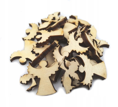 ANIOŁ ANIOŁKI 24szt 12x2cm i 12x2,5cm Święta
