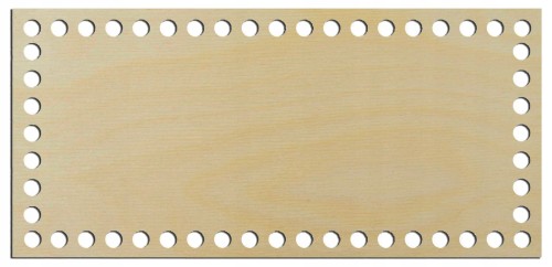 Dno wieczko baza do szydełkowania 21x10cm, 7mm