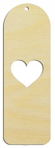 Zakładka zakładki do książki decoupage drewniana