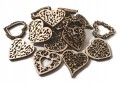 Zestaw Drewniane serca 60szt 2cm serduszko dekor
