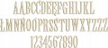 Drewniane litery cyfry literki cyferki napis 20cm