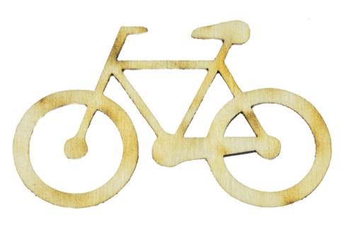 Drewniane scrapki ROWER 20cm decoupage sklejka