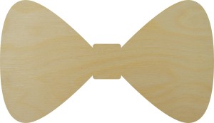 Ozdoba kokardka 3 dekor drewno sklejka 20cm