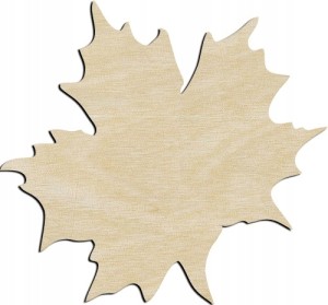 Drewniane podkładki pod kubek podstawki liść klon