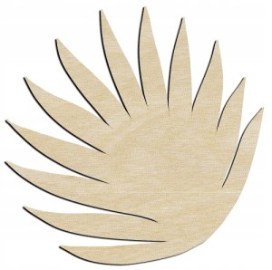 Drewniane podkładki pod kubek podstawki liść