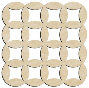 Drewniane podkładki pod kubek podstawki decoupage